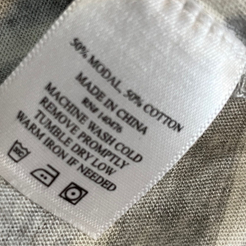 Faherty Grey T Shirt Dress lightweight - Picture 7 of 8